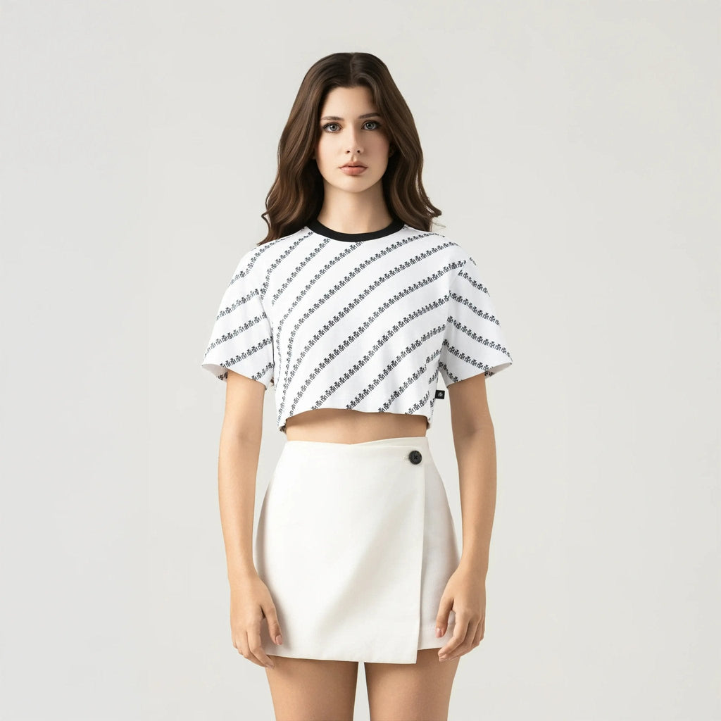 BRITANIA CROP TOP WOMEN WHITE - Monastery | Tienda Oficial Colombia
