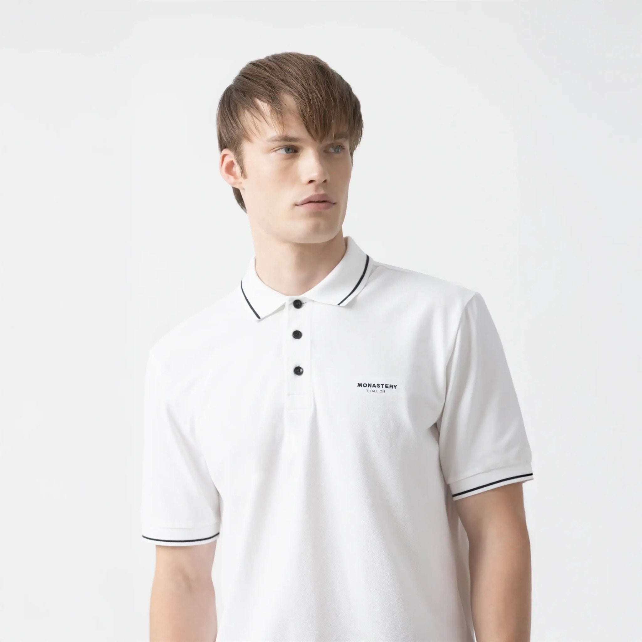 BYRLEY POLO MEN WHITE - Monastery | Tienda Oficial Colombia