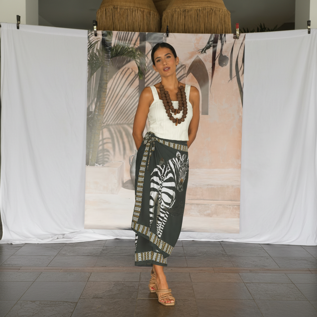 Pareo Sarong 013 – Zebra Forest