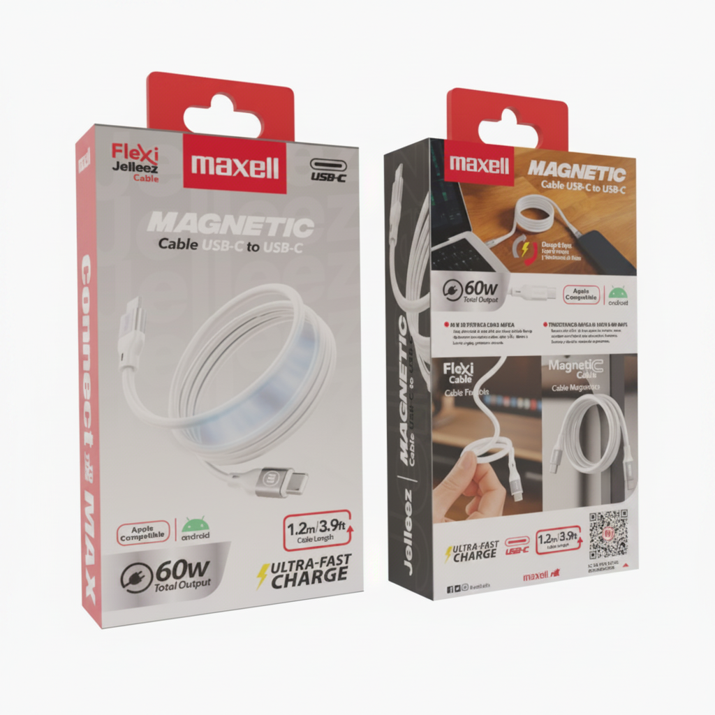 CABLE MAXELL 39FT MAG60C USBC TO USBC WHITE