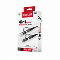 CABLE MAXELL 39FT MULTI 4 IN 1 MICRO USBLIGHTNINGUSBC