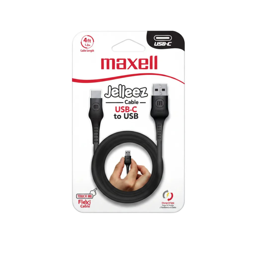 CABLE MAXELL 4FT USBC TO LIGHTNING   BLACK