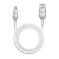 CABLE MAXELL 6FT USB TO MICRO USB JELLEEZ WHITE