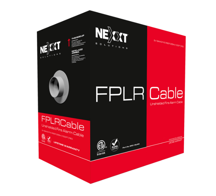 CABLE NEXXT 1000FT FPLR PARA SISTEMA DE ALARMA 18AWG1PAR NO BLINDADORED