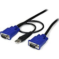 CABLE STARTECH 6FT KVM ULTRAFINO USB 21 VGAUSB TO VGA