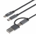 CABLE XTECH 4FT MULTI TRENZADO 5 IN 1 MICRO USBLIGHTNINGUSBC