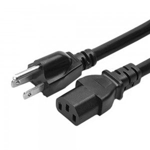CABLE XTECH 6FT AC UNIVERSAL 3PIN BLACK