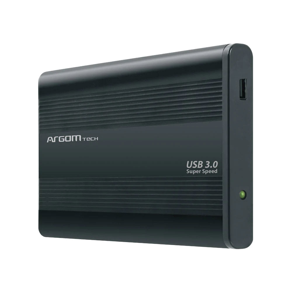 CAJA EXTERNA ARGOM 25 SATA HARD DRIVE USB HD ENCLOSURE BLACK