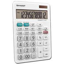 CALCULADORA SHARP 12 DGITOS WHTE
