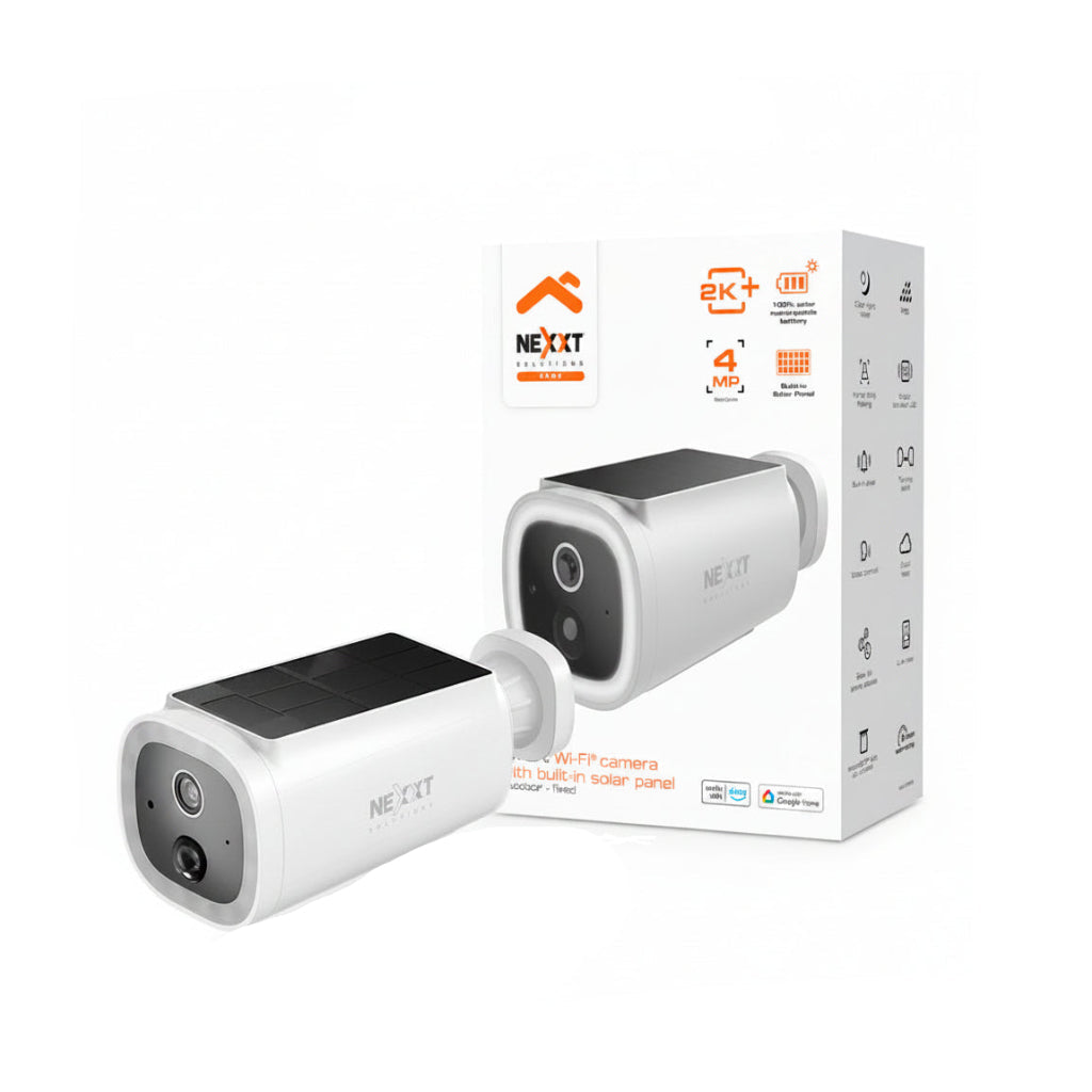 CMARA DE SEGURIDAD NEXXT NHCOF30S OUTDOOR SMART HOME2KWIFI WITH SOLAR PANEL