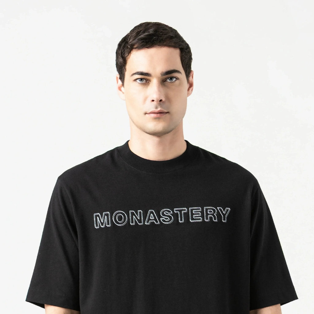 CAPONE T - SHIRT OVERSIZED MEN BLACK - Monastery | Tienda Oficial Colombia
