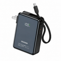 Cargador Portátil Sendem De Carga Rapida y 10,000mAh 22.5W Con Enchufe Integrado y Cable USB-C