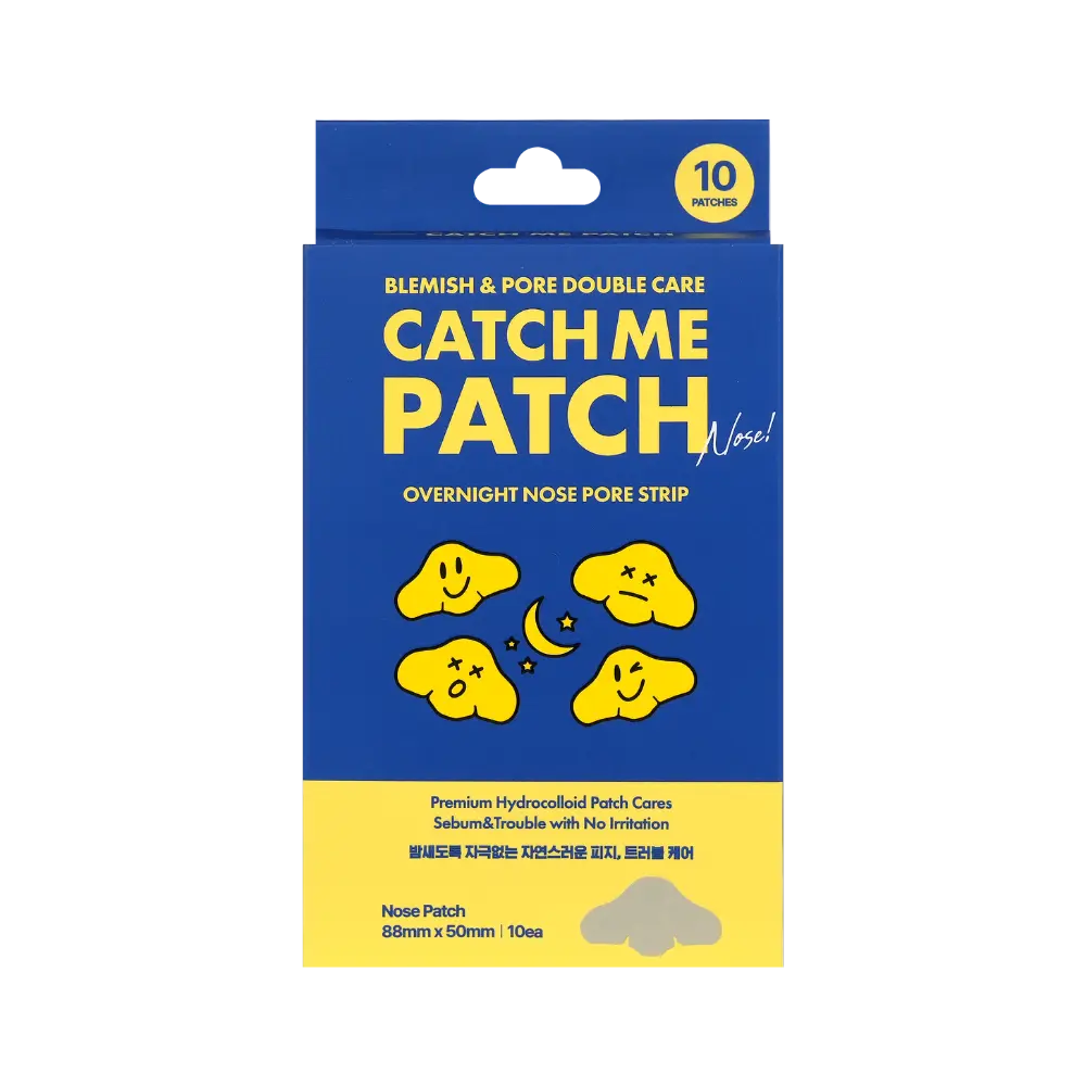 Tiras Nasales Nocturnas CATCH ME Patch Overnight Nose Pore Strip 10 piezas