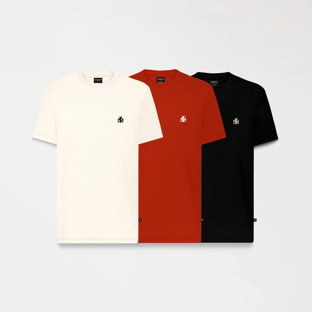 CENTAURO PACK T - SHIRT MEN BLACK - WHITECAP GRAY - SALSA - Monastery | Tienda Oficial Colombia
