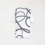 CHAINS T - SHIRT OVERSIZED MEN WHITE - Monastery | Tienda Oficial Colombia