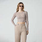 CHAVAN TOP WOMEN SIMPLY TAUPE - Monastery | Tienda Oficial Colombia