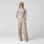 CHAVAN TOP WOMEN SIMPLY TAUPE - Monastery | Tienda Oficial Colombia