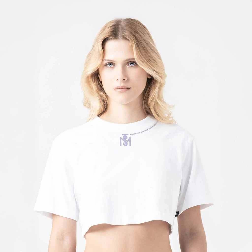 CIGAR CROP TOP WOMEN WHITE - Monastery | Tienda Oficial Colombia
