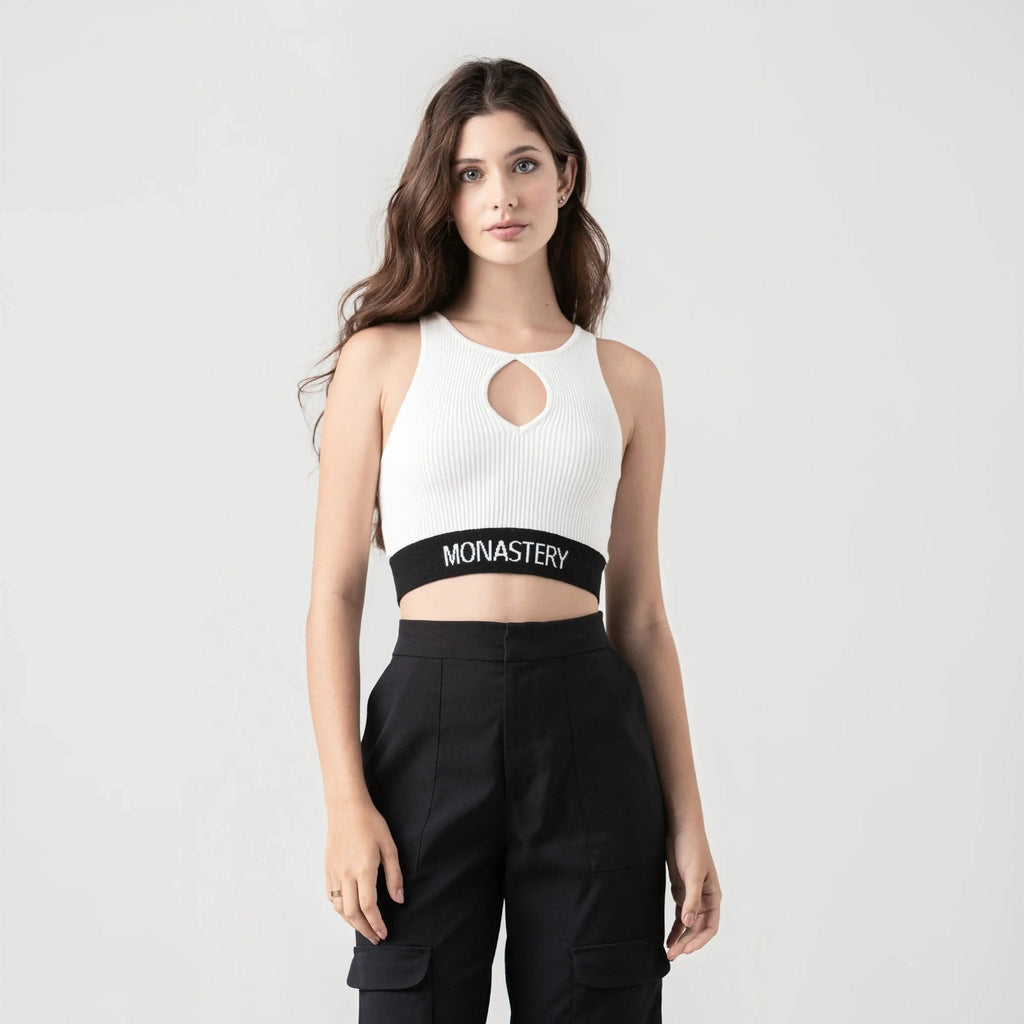CLAIRE KNITTED TOP WOMEN WHITE - Monastery | Tienda Oficial Colombia