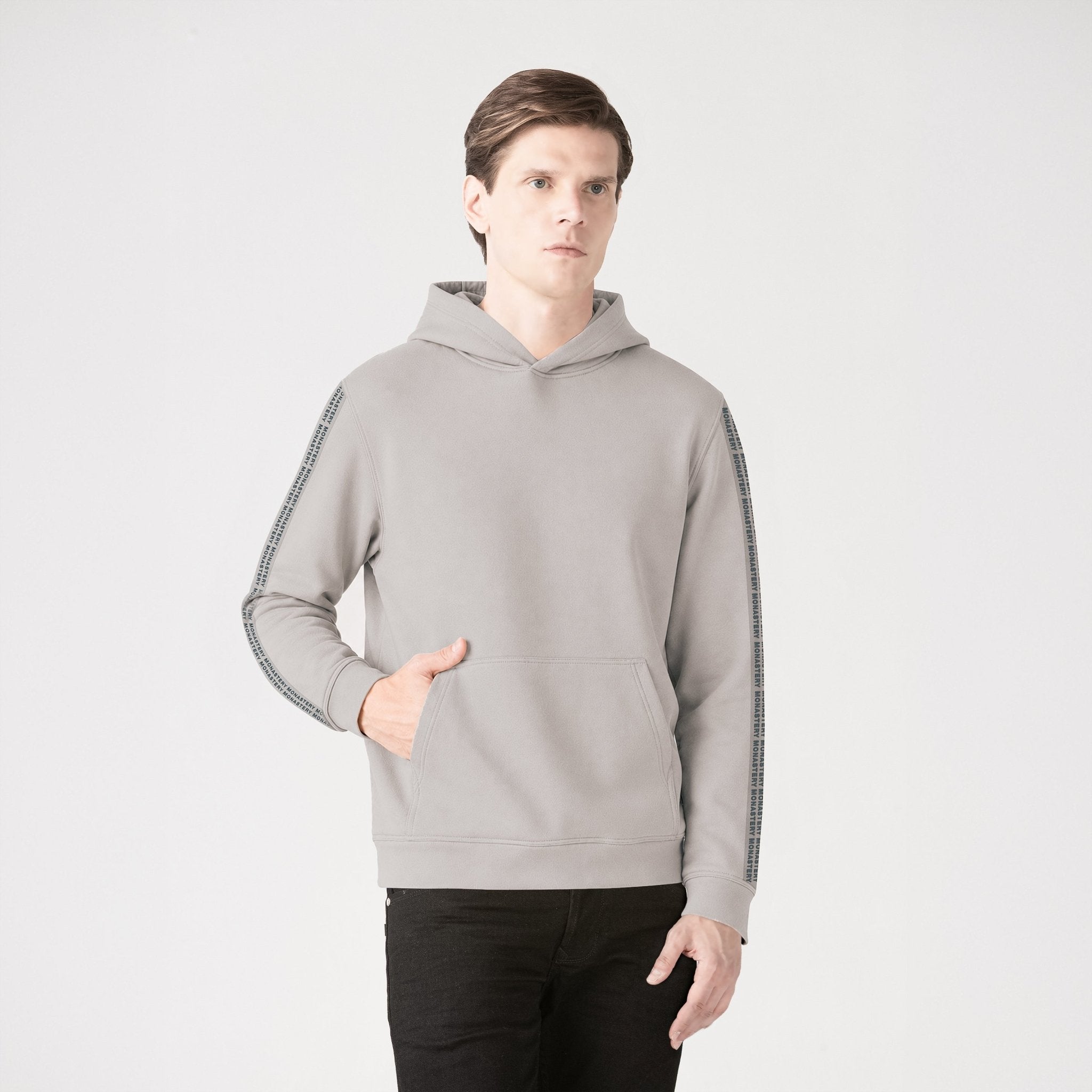 CLIFF HOODIE MEN TAUPE GRAY - Monastery | Tienda Oficial Colombia