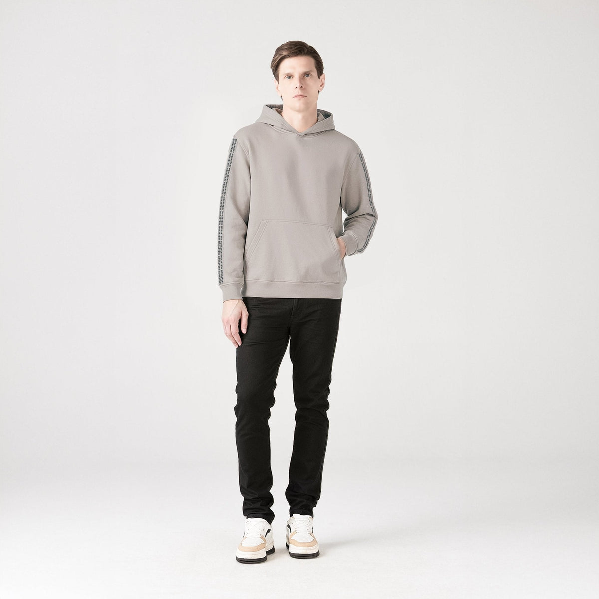 CLIFF HOODIE MEN TAUPE GRAY - Monastery | Tienda Oficial Colombia