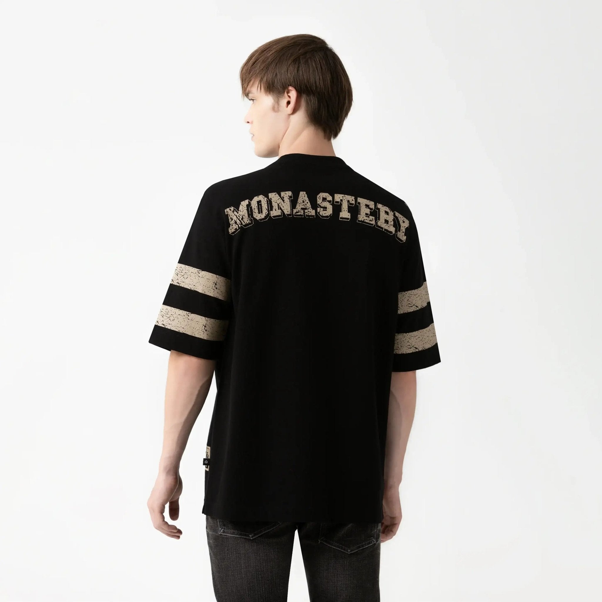 DAVEN T - SHIRT OVERSIZED MEN BLACK - Monastery | Tienda Oficial Colombia