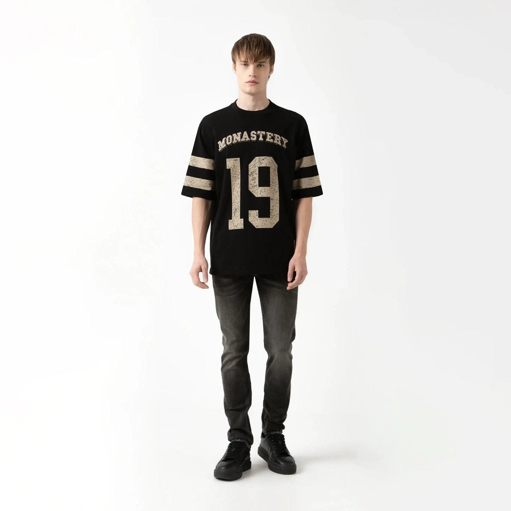 DAVEN T - SHIRT OVERSIZED MEN BLACK - Monastery | Tienda Oficial Colombia