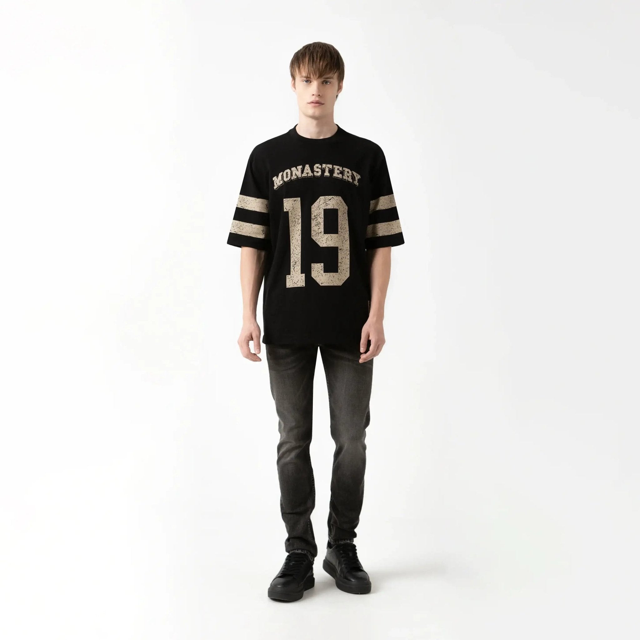 DAVEN T - SHIRT OVERSIZED MEN BLACK - Monastery | Tienda Oficial Colombia