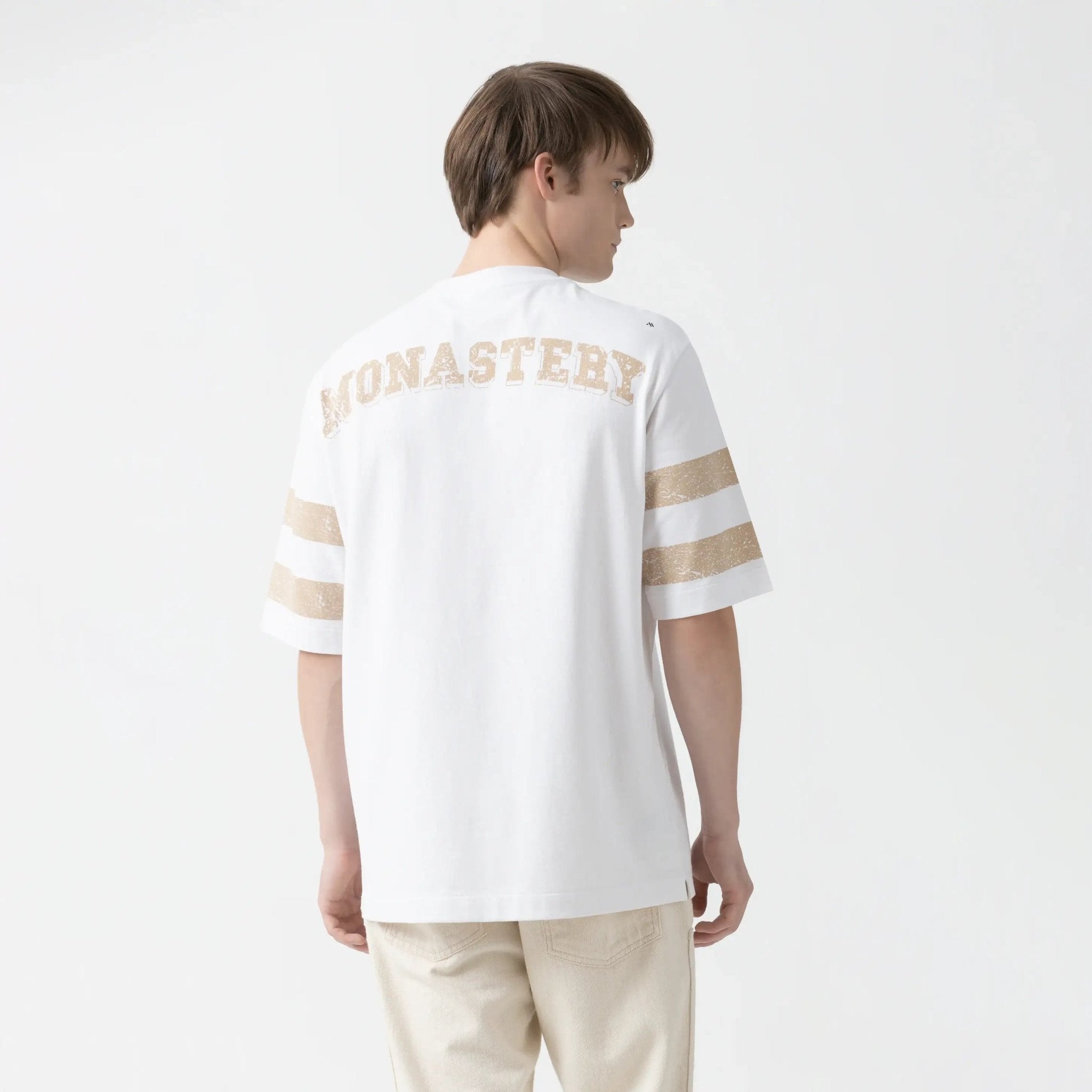 DAVEN T - SHIRT OVERSIZED MEN WHITE - Monastery | Tienda Oficial Colombia