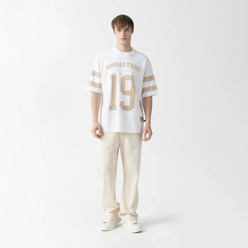 DAVEN T - SHIRT OVERSIZED MEN WHITE - Monastery | Tienda Oficial Colombia