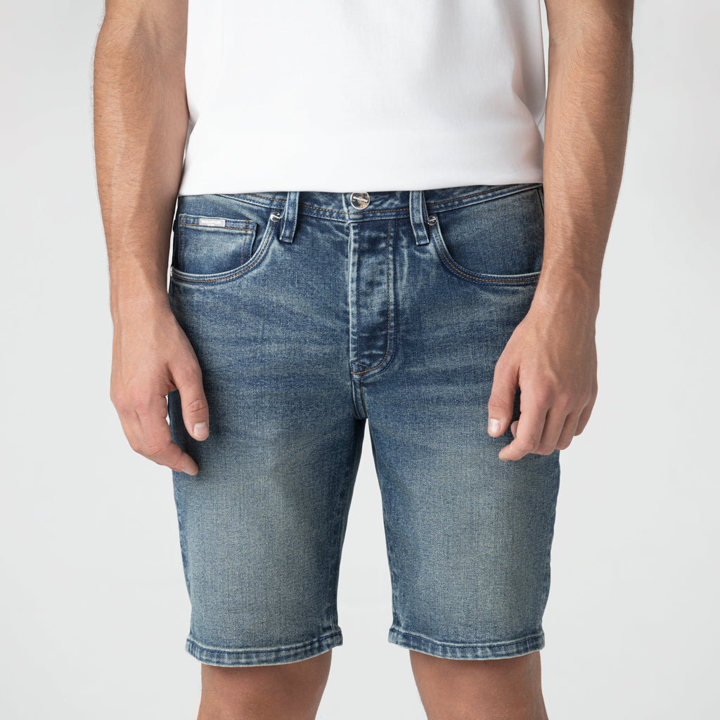 DOMINOR DENIM SHORT MEN BLUE DENIM - Monastery | Tienda Oficial Colombia