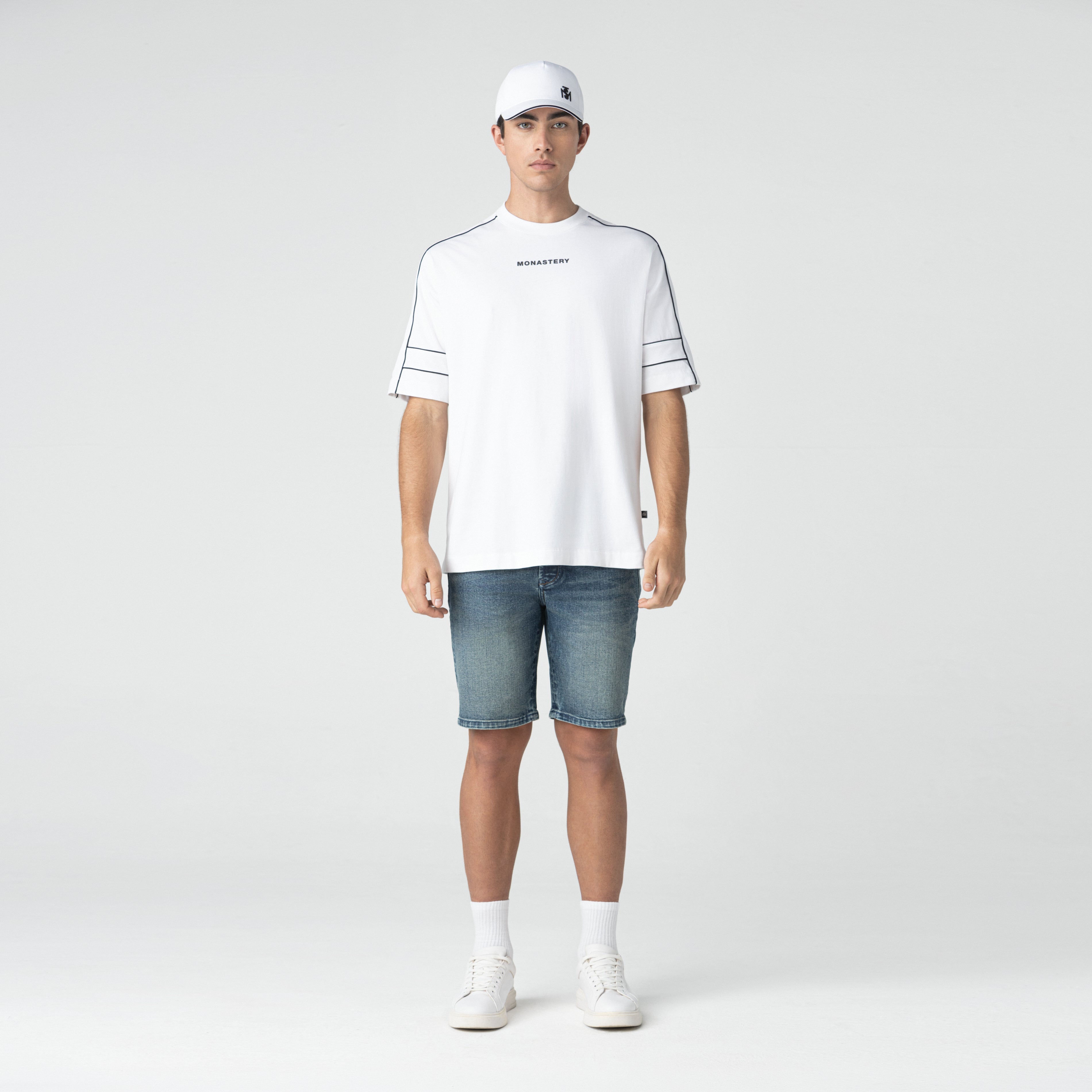 DOMINOR DENIM SHORT MEN BLUE DENIM - Monastery | Tienda Oficial Colombia
