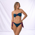 Top Bandeau Trenza & Panty de Amarre