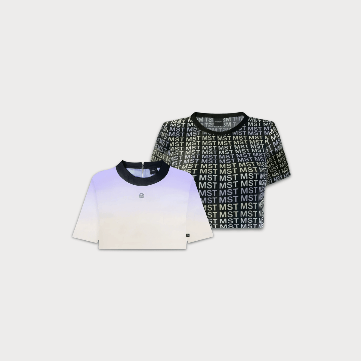 DUAL ESSENTIALS CROP TOP WOMEN DELYTH MULTICOLOR - JENNA BLACK - Monastery | Tienda Oficial Colombia
