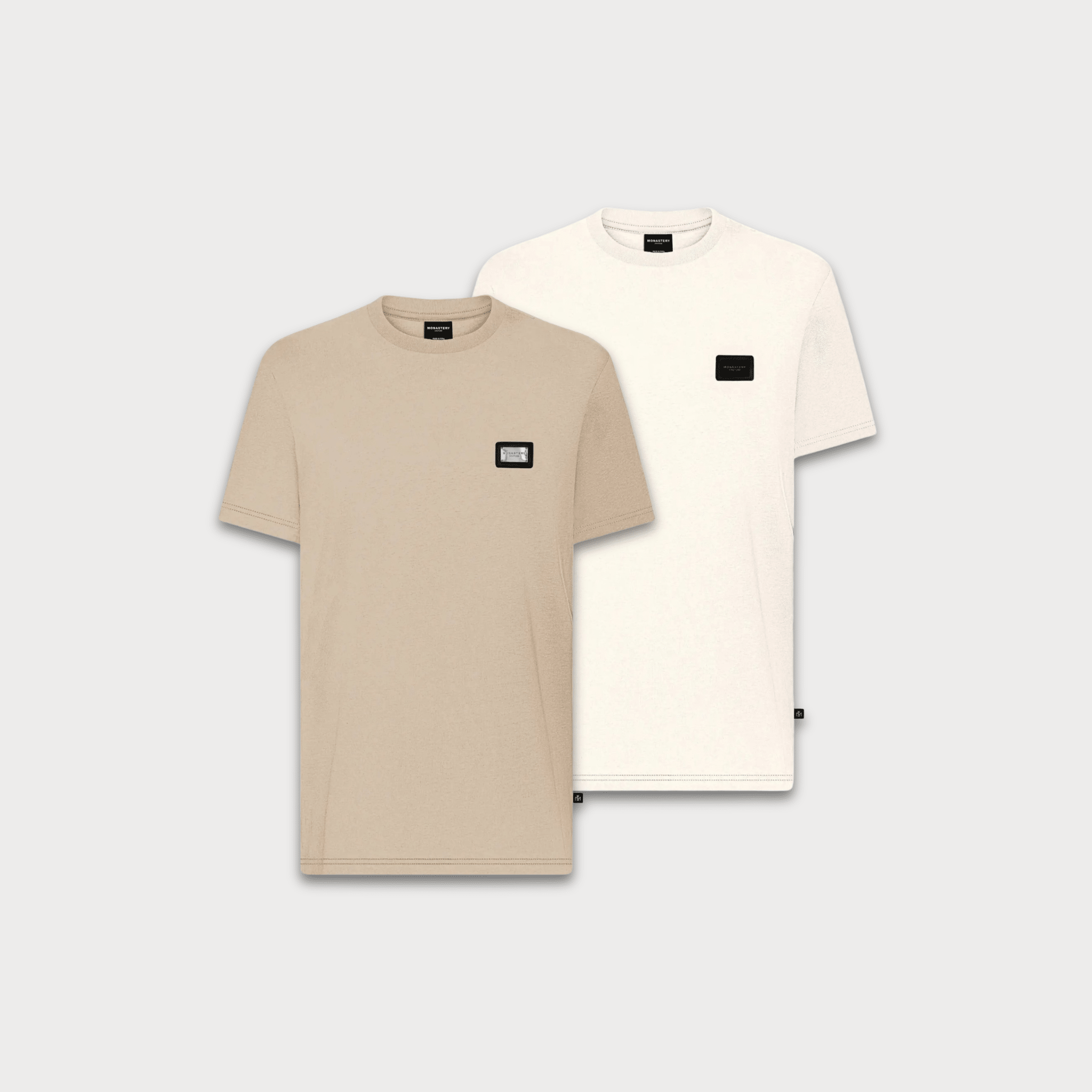 DUAL ESSENTIALS T - SHIRT MEN ALBOR - TERRENAL BEIGE - Monastery | Tienda Oficial Colombia