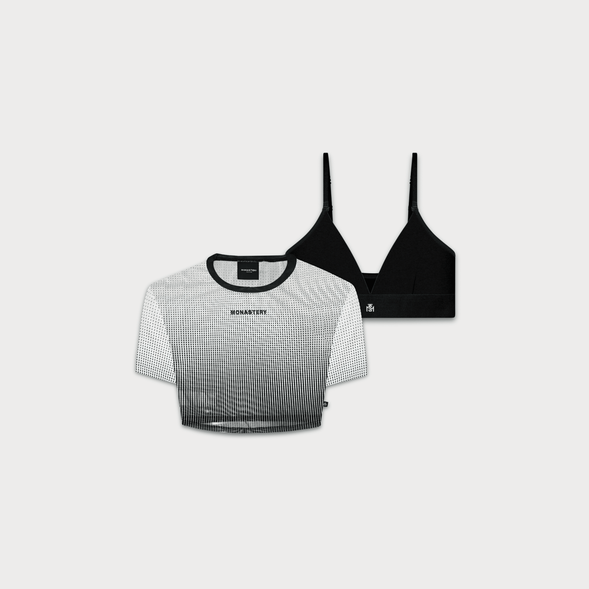 DUAL ESSENTIALS TOP WOMEN WYNN WHITE - MAINE BLACK - Monastery | Tienda Oficial Colombia