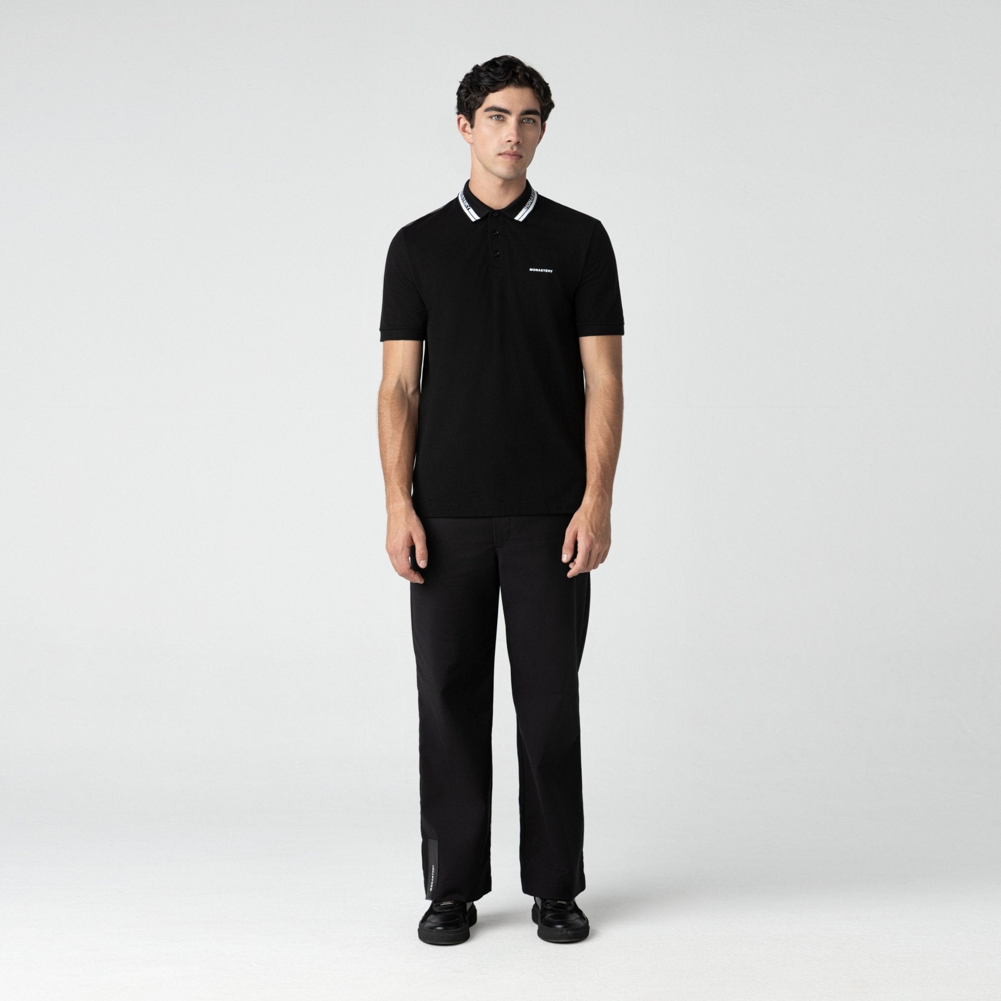 DUDLEY POLO MEN BLACK - Monastery | Tienda Oficial Colombia