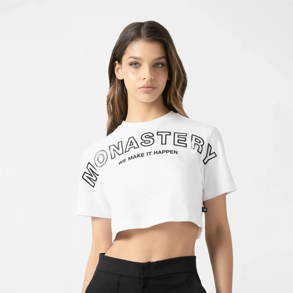 DUSTY CROP TOP WOMEN WHITE - Monastery | Tienda Oficial Colombia