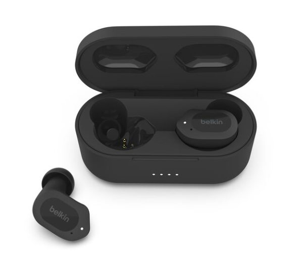 EARBUDS BELKIN SOUNDFORM PLAY TRUE WITH CHARGING CASE WIRELESS BLACK