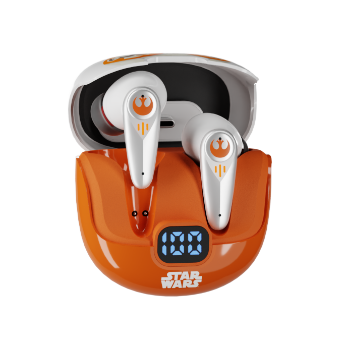 EARBUDS GAMING PRIMUS ARCUS250 WHIT CHARGING CASE WIRELESS ORANGEWHITE