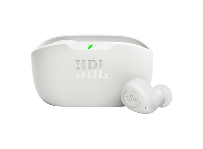EARBUDS JBL VIBE BUDS 2 WITH CHARGING CASE WIRELESS WHITE