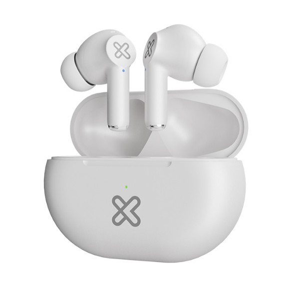 EARBUDS KLIPX BUDSFI WITH CHARGING CASE WIRELESS WHITE