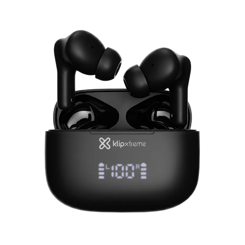 EARBUDS KLIPX EDGEBUDS ULTRA WITH CHARGING CASE WIRELESS BLACK