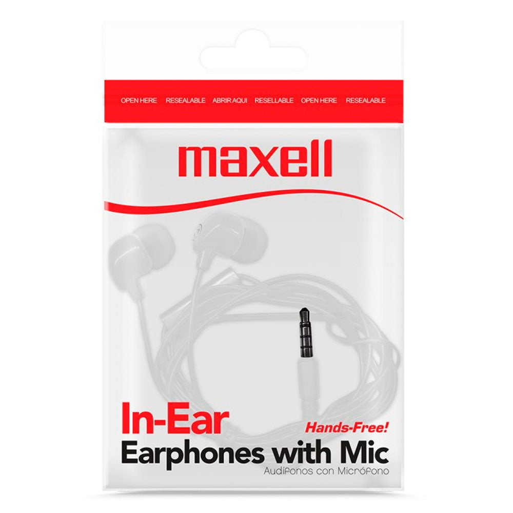 EARPHONES MAXELL INBAX AUDIO 35MM WHITE