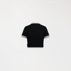 ELENTH CROP TOP WOMEN BLACK - Monastery | Tienda Oficial Colombia
