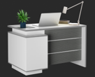 ESCRITORIO EJECUTIVO STARKEN  MELAMINE 16M BEIGESANDA WOOD