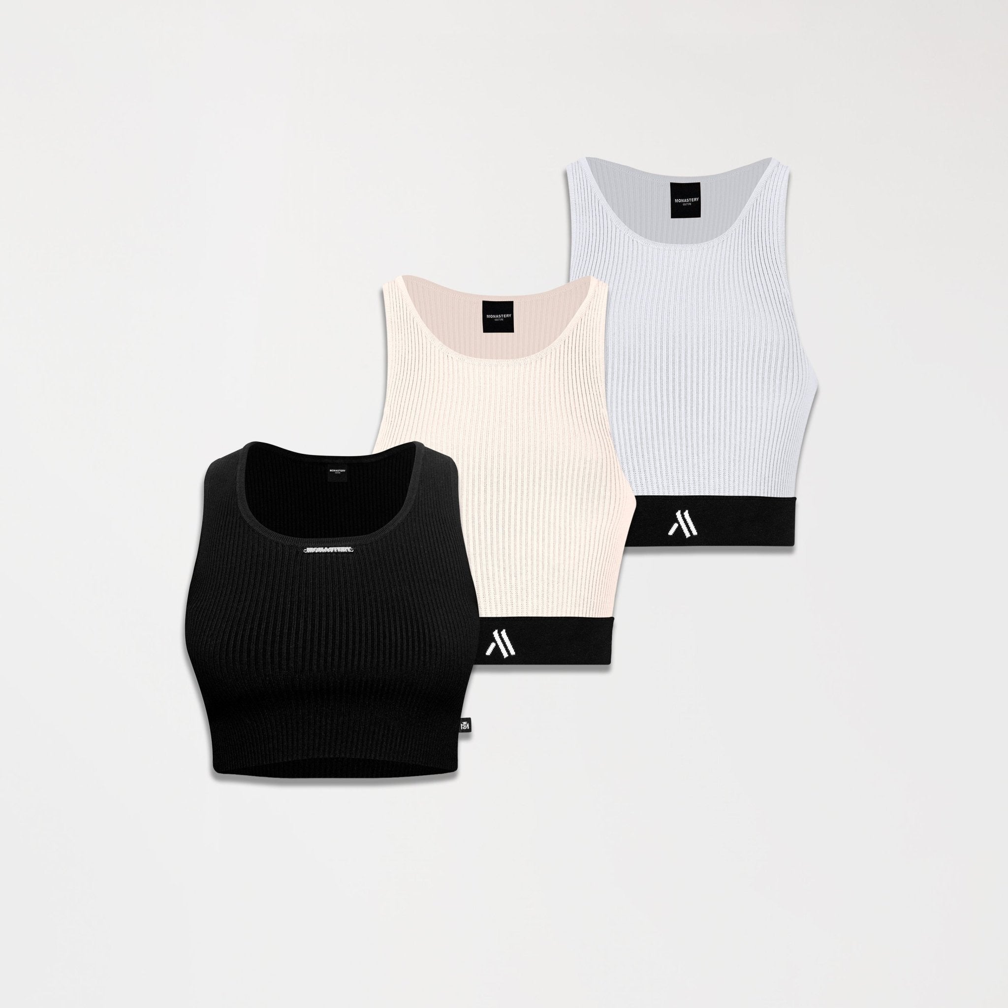 ESSENTIALS SET KNITTED TOP WOMEN GISELE - SNOW - Monastery | Tienda Oficial Colombia