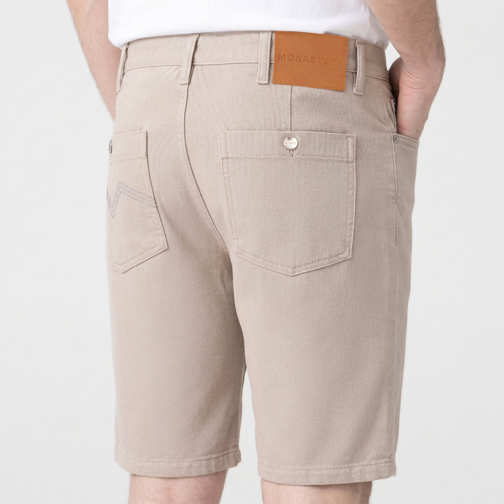 EXCELSUS DENIM SHORT MEN SIMPLY TAUPE - Monastery | Tienda Oficial Colombia