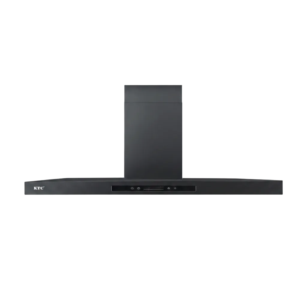 EXTRACTOR KTC ESSENZA TIPO SHAPE DE ACERO INOXIDABLE 90CM BLACK