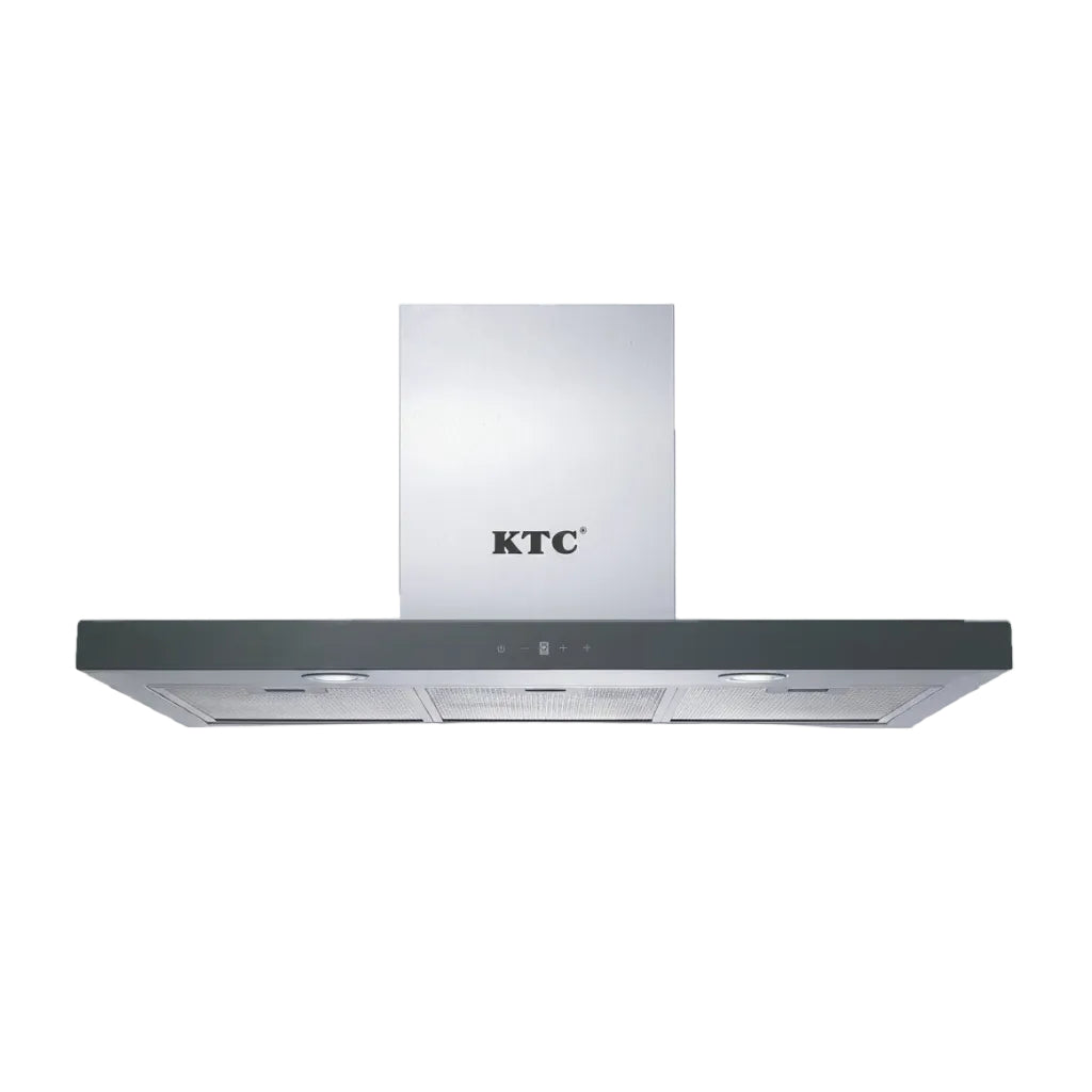 EXTRACTOR KTC TIPO CAMPANA DE ACERO INOXIDABLE 90CM SILVER
